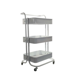 Slim Storage Cart 4 Tier Rolling Kitchen Shelving Unit on Wheels Mobile Narrow Cart  Storage Cart