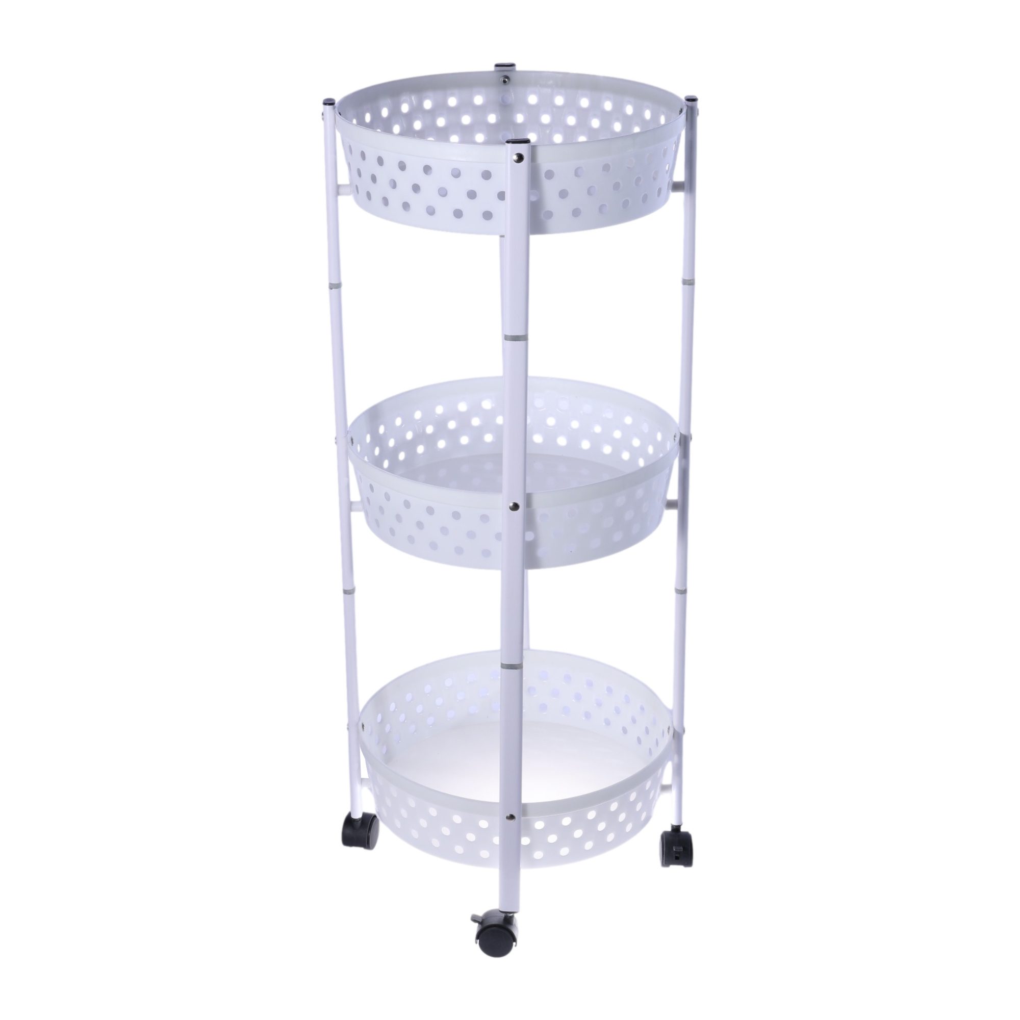 3-tier Slim Sliding Mobile Kitchen Food Cart Island Storage Rack Organizer Serving Cart Shelf Narrow Rolling Trolley Cart Wheel