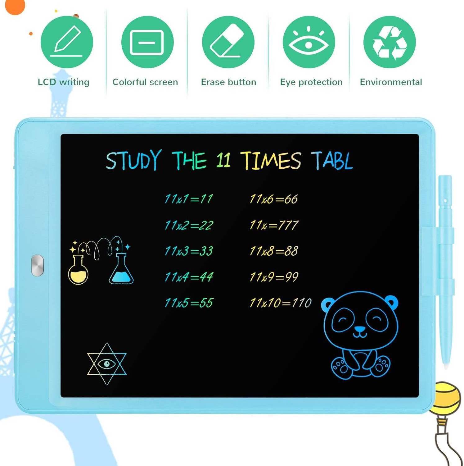 Competitive Price Lcd writing tablet 10 inch Colorful Reusable Writing Tablet for Girl Boy LCD Drawing Board