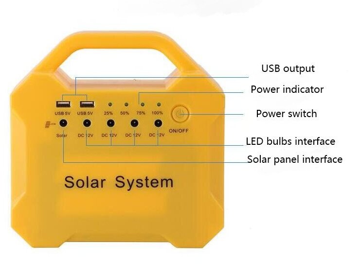 Solar Powered LED Lamp Solar Energy Outdoor Indoor USB mobile charging DC fan Power Indicator Mini Solar Home Light System Kit