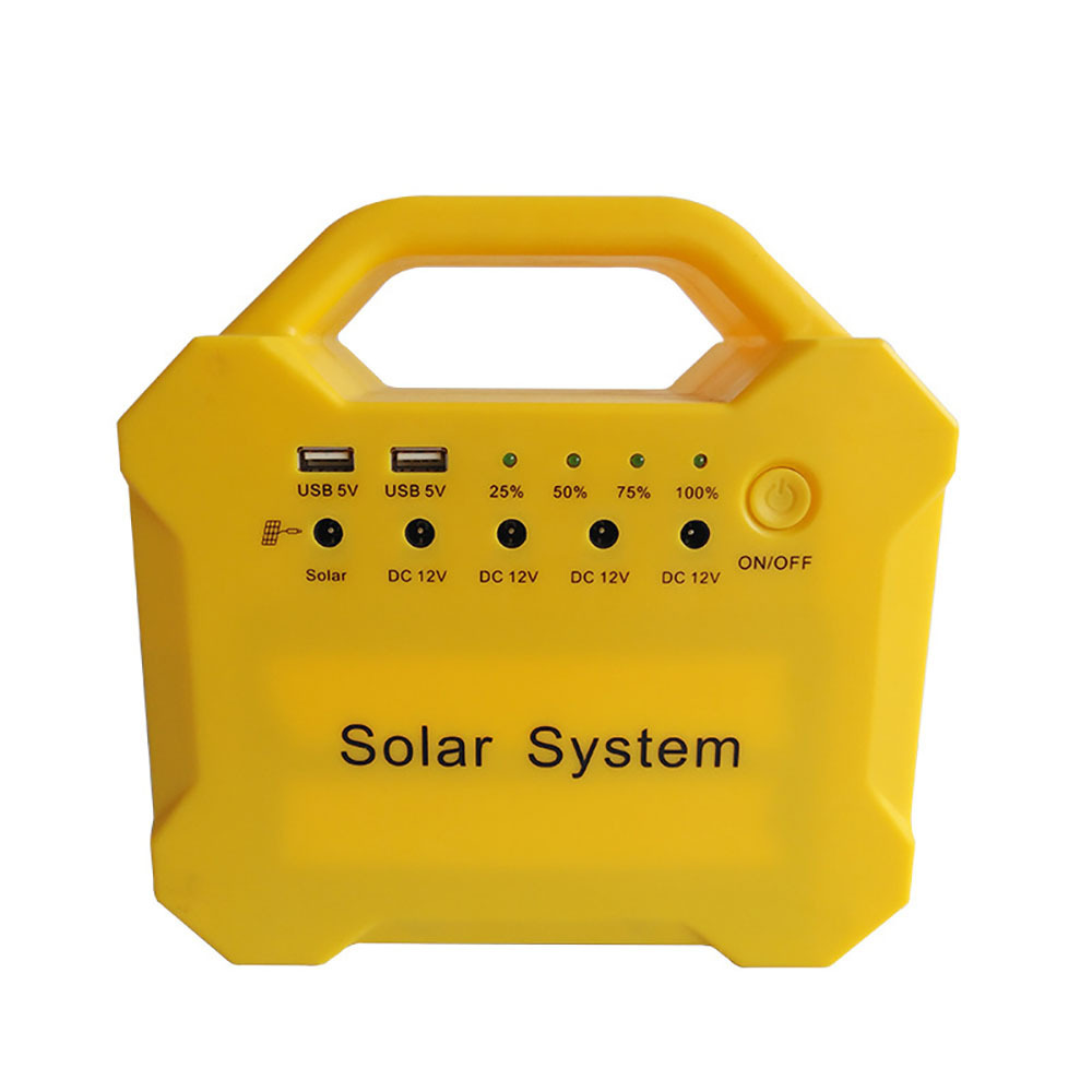 Solar Energy Powered LED Outdoor Indoor USB Mobile Charging FM Radio Music Power Indicator Mini Solar Home Light Kit System