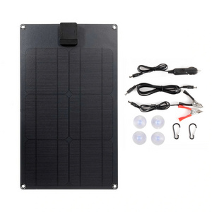 25W Mini Solar Energy Panel Battery Charger Dual Output Car Boat Trailer RV Camping Fishing Portable Mobile Phone Solar Charger