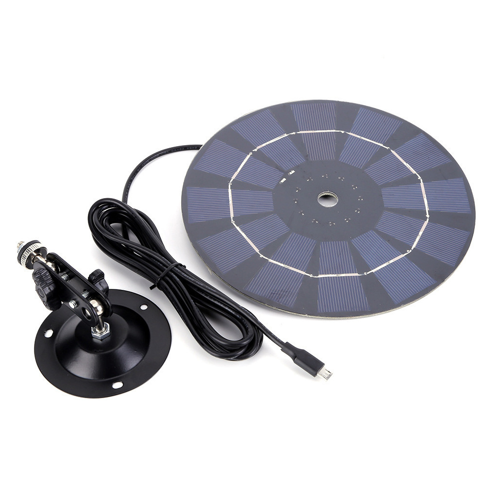 2.5W 5W Small Size Solar Panel Customize Round Shape Solar Panel Outdoor Powered Charger Dollbell Camera Energy USB Charger