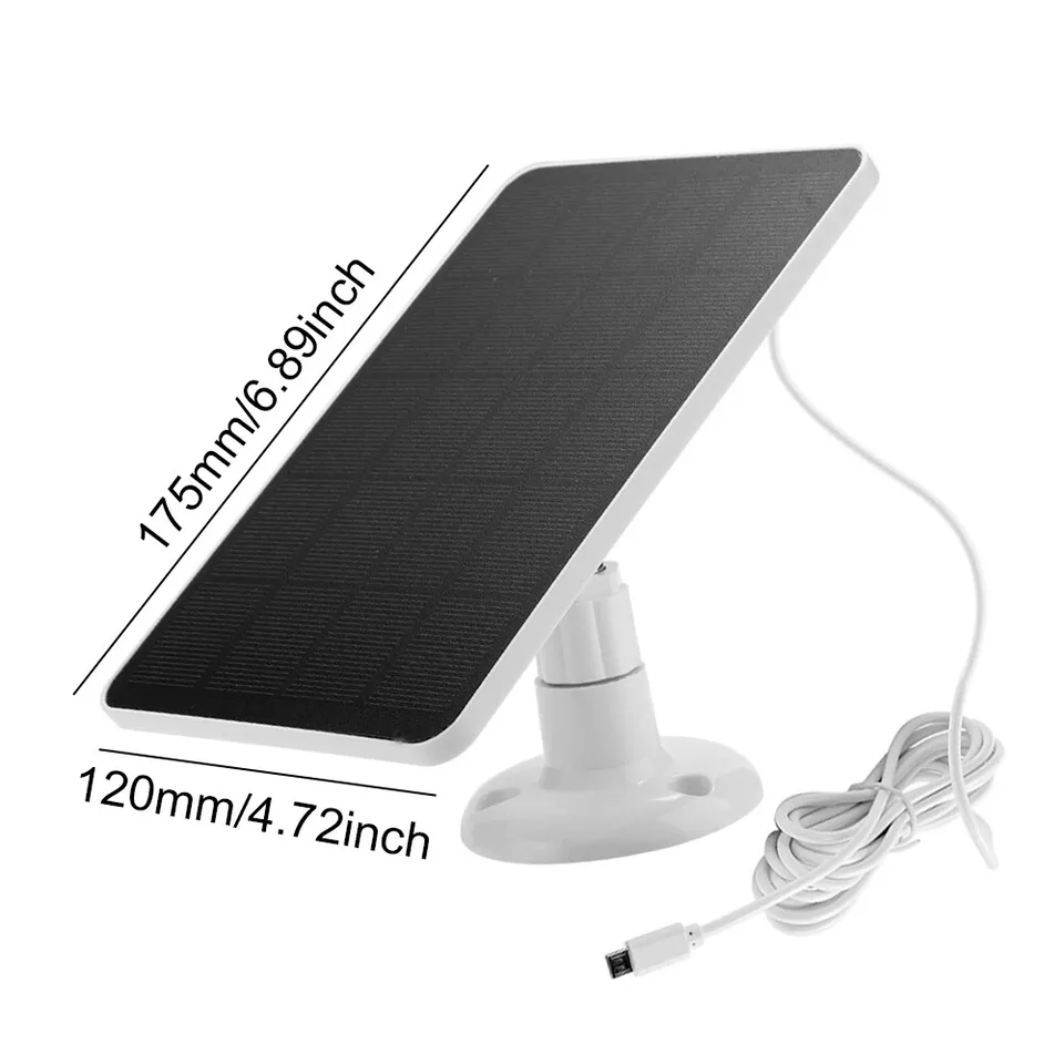 4W Doorbell Outdoor Camera Security Cam USB Battery Waterproof Solar Camera Charger 360 Degree Adjustable Solar Panel Charger