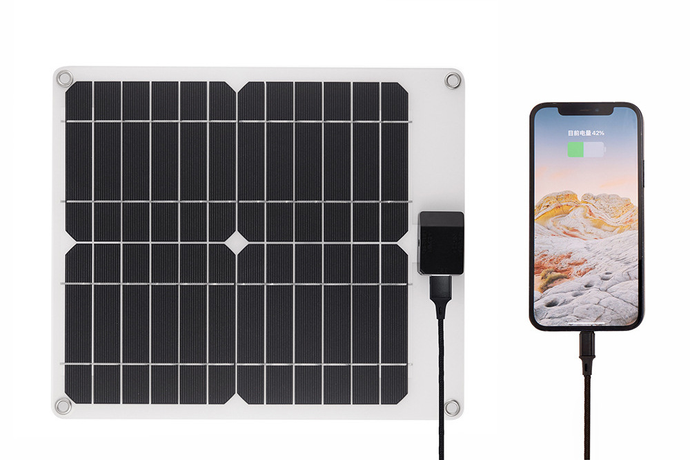 15W Mini Solar Panel Powered Battery Charger Dual Output Car Boat Trailer RV Camping Fishing Phone Portable Solar Panel Kit