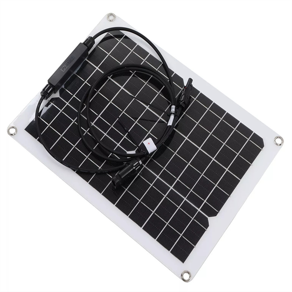 Flexible Solar Panel Charger Kit MC4 Output 18V 15W Car RV Boat Battery Charger Outdoor Camping Travel Mini Solar Charging Panel