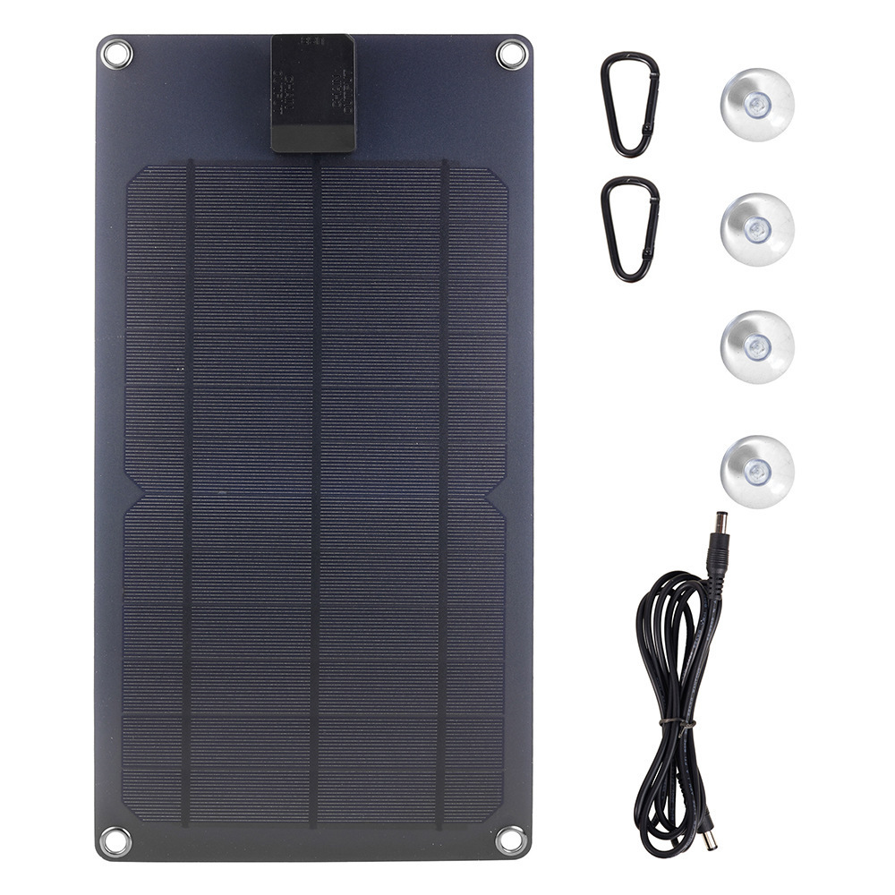 10W Mono USB Output 5V Car RV Boat Hiking Camping Fishing Flexible Portable Mini Solar Panel Power Energy Battery Charger