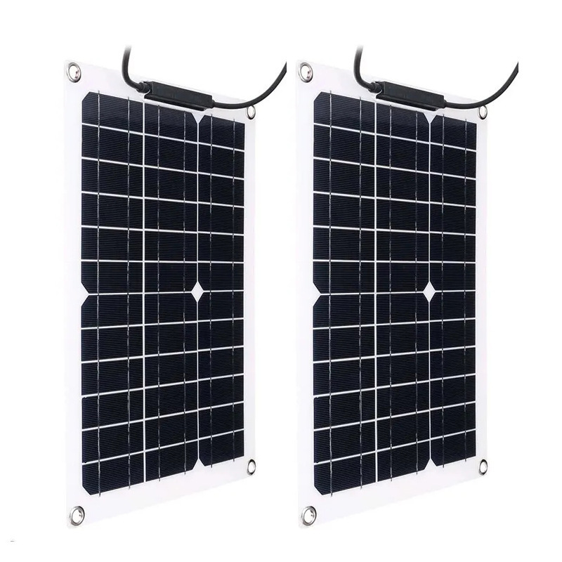 Flexible Solar Panel Charger Kit MC4 Output 18V 15W Car RV Boat Battery Charger Outdoor Camping Travel Mini Solar Charging Panel