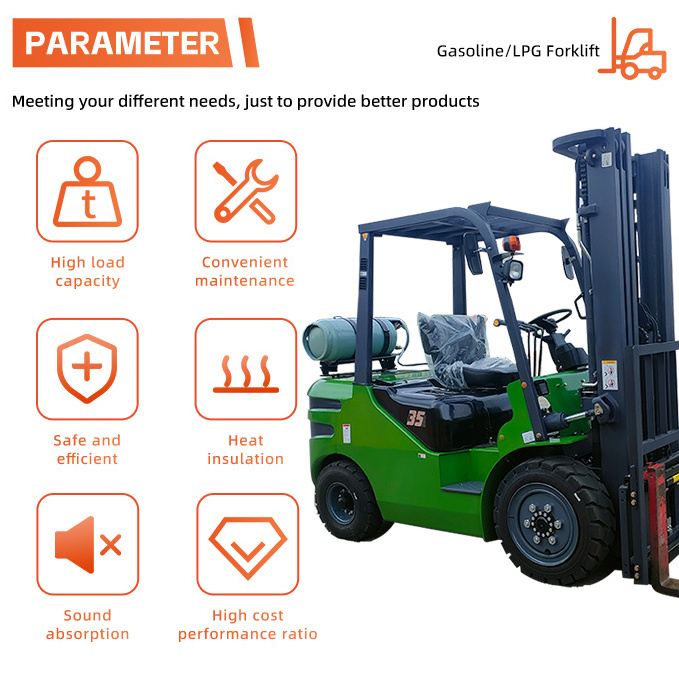 EPA/EU5 Gasoline/LPG forklift 2.0Ton counterbalance Gasoline/LPG forklift