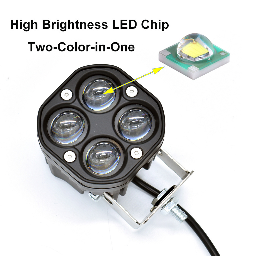 3 INCH LED Lens Work light 40W White Yellow Spot light Work lamp For Car 4x4 Truck Flush Mount Tractor Motorcycle