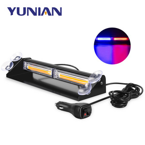 COB LED Emergency Strobe Flash Light 12V 24V High Intensity Car Windshield Warming Lights Vehicle Dash Flasher signal Lamp