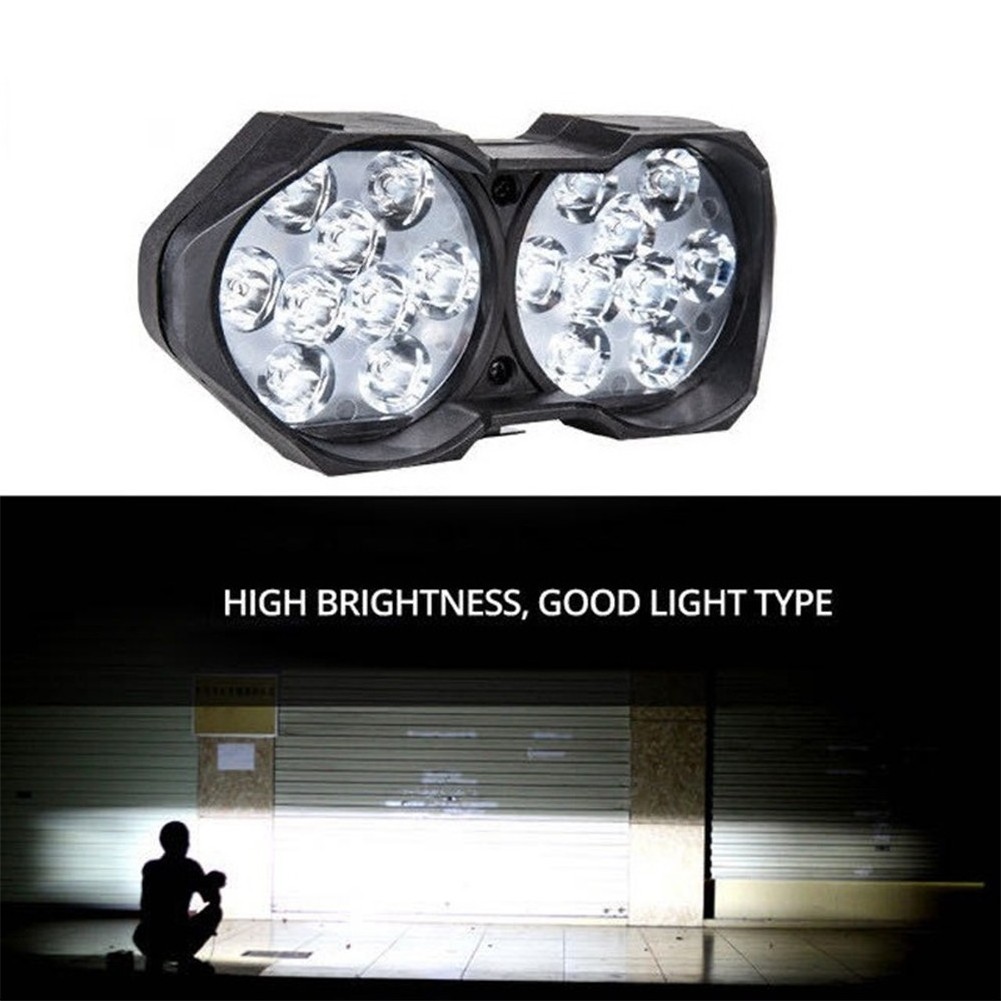 30W LED Work Headlight 3000LM Car Motorcycle Bike Fog Bulb DRL Spot light Led Lamp White Scooter 18 LED driving Headlamp