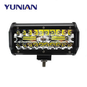 7Inch 120W 3 Rows Combo Beam Led Work Light Bars Spot Flood Beam 4x4 Spot light LED Work Headlight For Truck Auto Boats SUV ATV