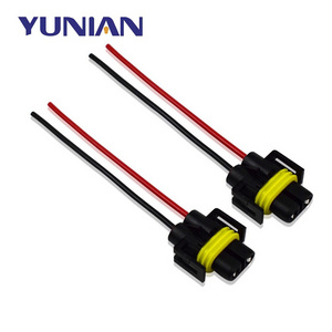 Universal H8 H9 H11 880 881 H27 Car Headlight Bulb Adapter Car Auto LED Xenon Lamp Wiring Harness Adapter Sockets Plug