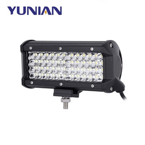 7Inch 144W Quad Row LED Bar 12V 24V White LED Light Bar 6000K LED Work Light Car Fog Light for Truck Boat 4x4 Jeep 4WD ATV