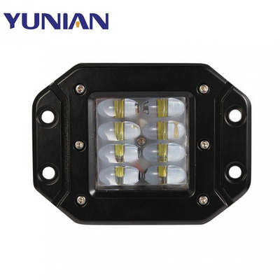 Car LED Work Bulb 4inch 80W 12V Square LED Pods Work Light Flush Mount Offroad Truck Spot Lamp For Off-road ATV UTV Jeeps Trucks