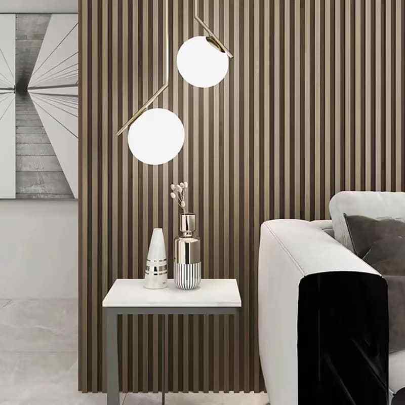 WPC fluted wall Panel Wood Texture WPC Wall Cladding 3d Wall Board Decorative home improvement