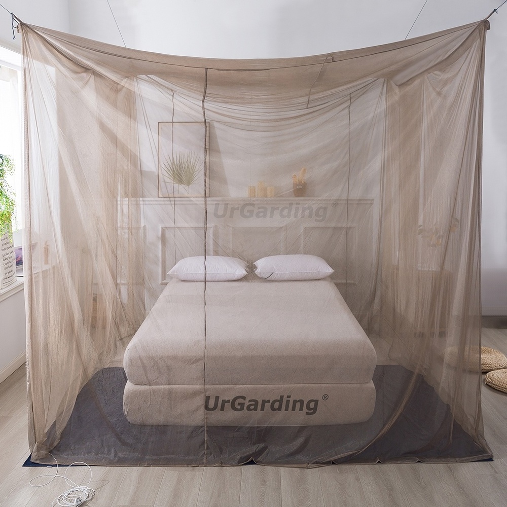 100% Silver Mesh Emf/Rf  Protection Anti Radiation Shielding Faraday Mosquito Net Canopy For Single Size Bed