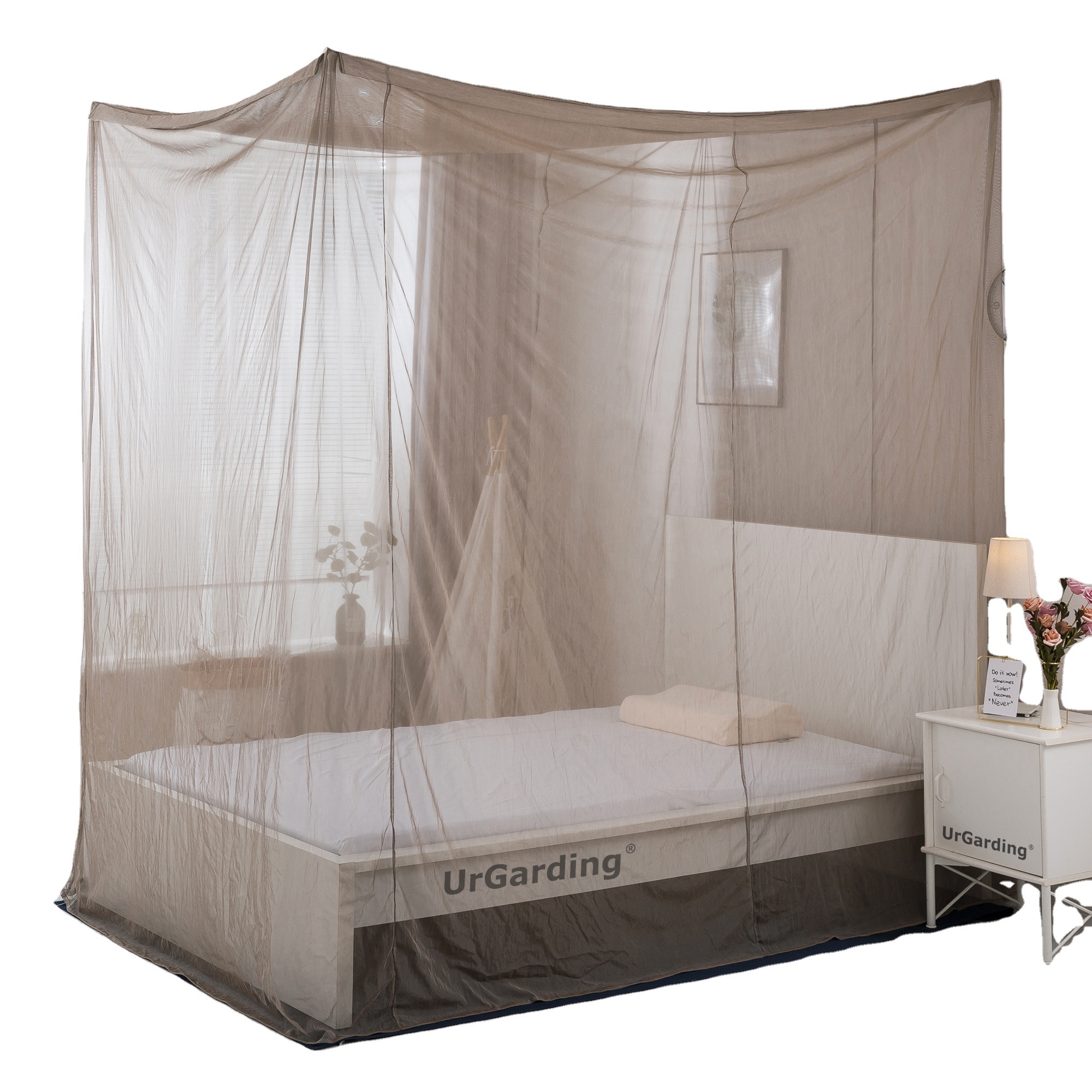 100% Silver Mesh Emf/Rf  Protection Anti Radiation Shielding Faraday Mosquito Net Canopy For Single Size Bed