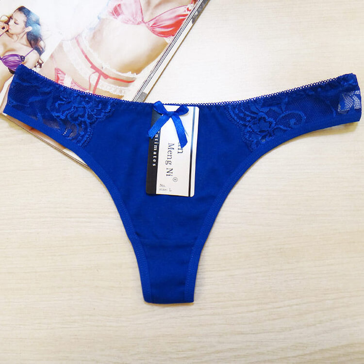 Yun Meng Ni Underwear Soft Cotton  Daily T Backs Young Girls Sexy Thongs