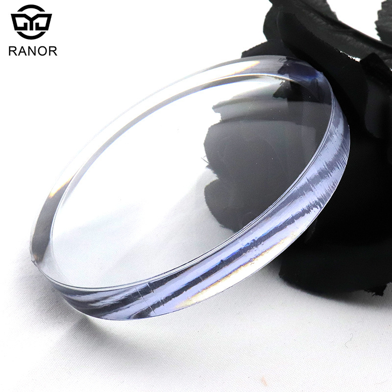 Ranor Plastic 1.591 PC Clear Semi Finished Lens Blank Semi Finished Executive Lens Glasses Optical Lenses Eye Protection