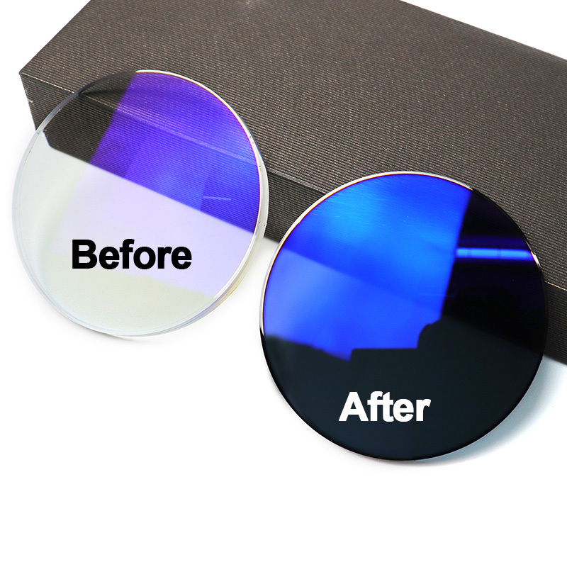 Resin 1 56 UV420 Blue Cut Blue Glare Photocromic Lens Photochromic Brown Lens For Glasses