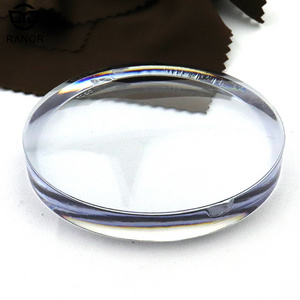 Ranor Plastic 1.591 PC Clear Semi Finished Lens Blank Semi Finished Executive Lens Glasses Optical Lenses Eye Protection