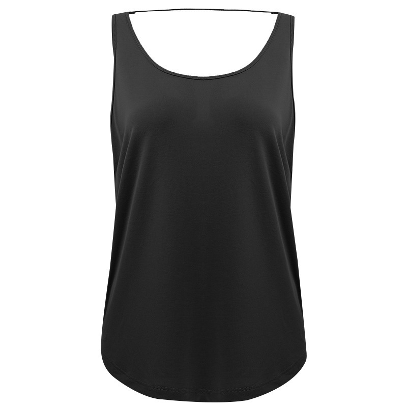 Summer Fitness Back Sleeveless Sports Long Cover Up Wearing Tank Top Women's Running Fitness Yoga Clothes