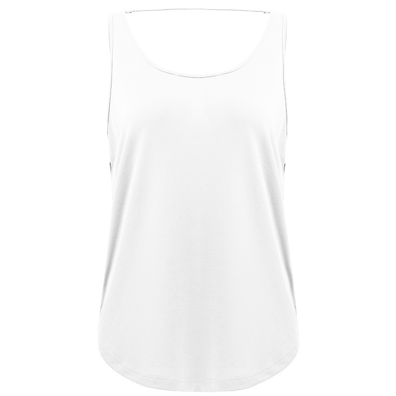 Summer Fitness Back Sleeveless Sports Long Cover Up Wearing Tank Top Women's Running Fitness Yoga Clothes