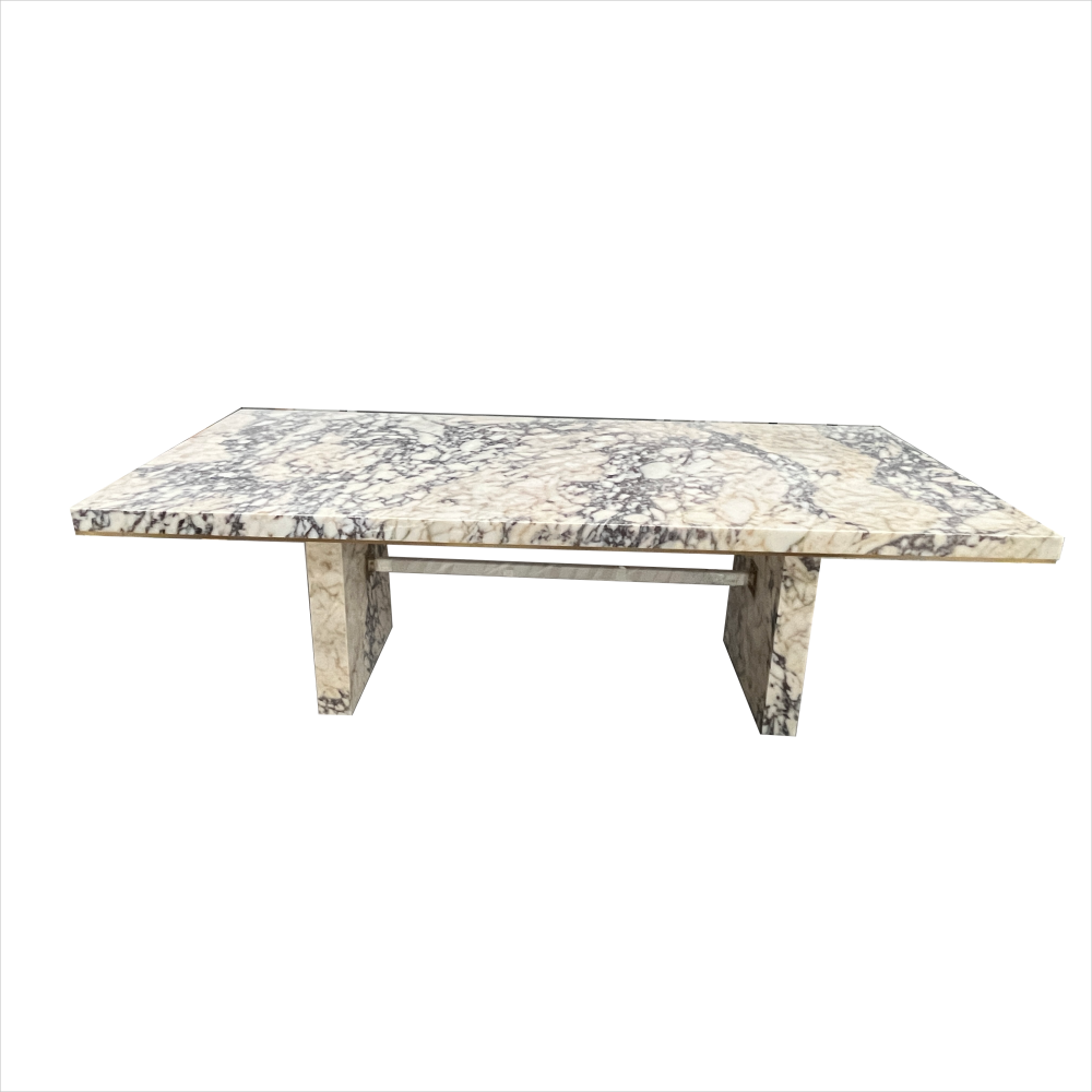 New Arrivals Marble Furniture Large Size Rectangular Marble Dining Table