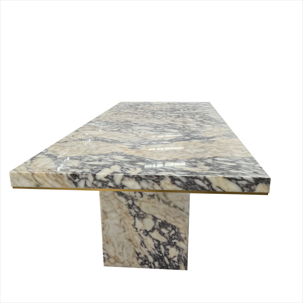 New Arrivals Marble Furniture Large Size Rectangular Marble Dining Table