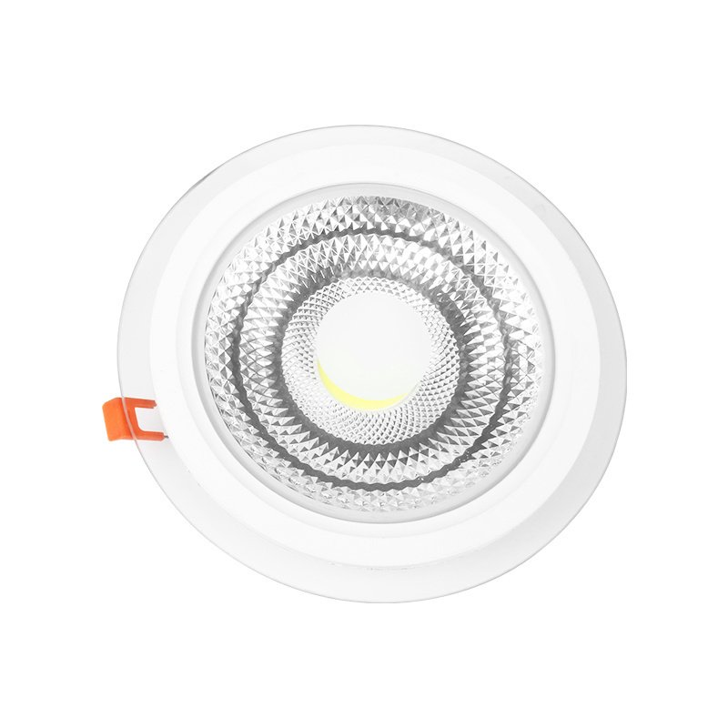 Recessed ceiling Round Square Glass 6w 9w 12w18w 24w cob downlight led recessed lighting spot lights