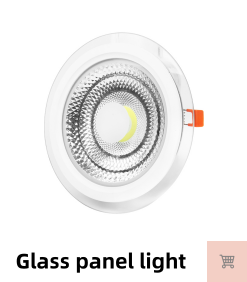 3000K-6000K Led Glass Panel Light Panel Dimmable recessed led downlight 6w 9w 12w square led light