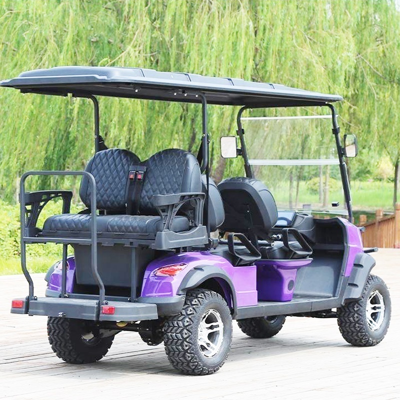 Modern 14 Passenger 5 Person 96 Volt Battery Powered Golf Cart Limo Electric 5 Seater Mit Strassenzulass For Sale