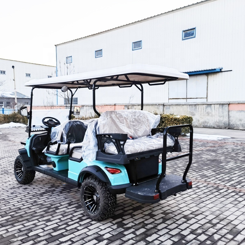 Free Shipping Cheap Price Off Road 48v 72v Lithium Battery Clubcar Ez Go Mini Icon Luxury Made China Electric 4 Seater Golf Cart