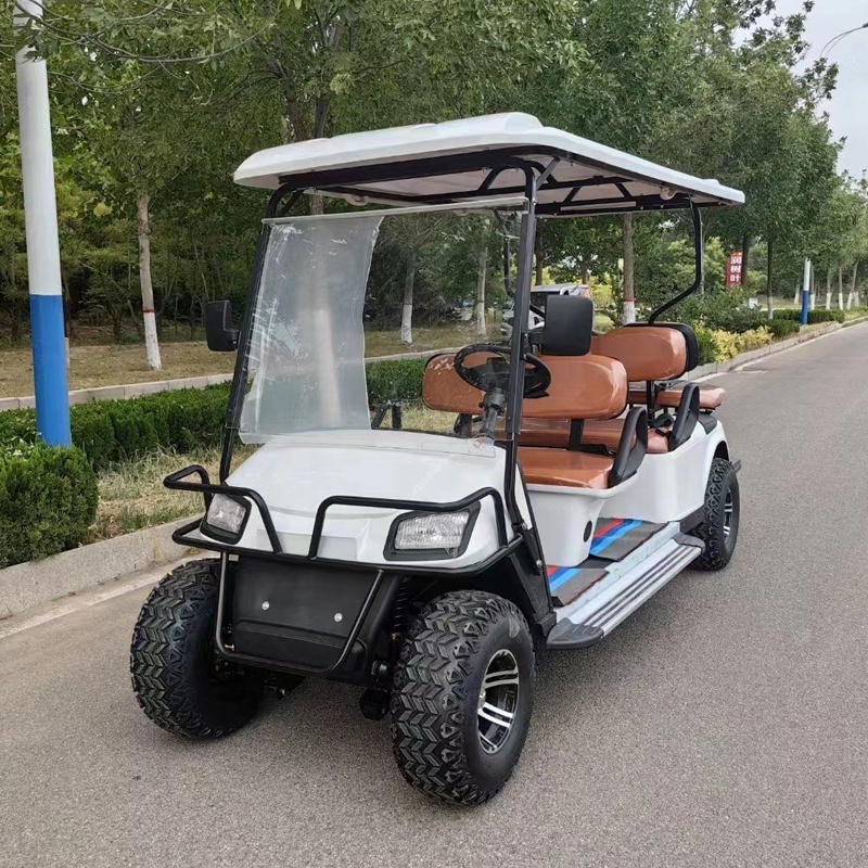 club car 2 black 4 seater prices cheap New Electric Golf Cart car For Sale with gas or electric power