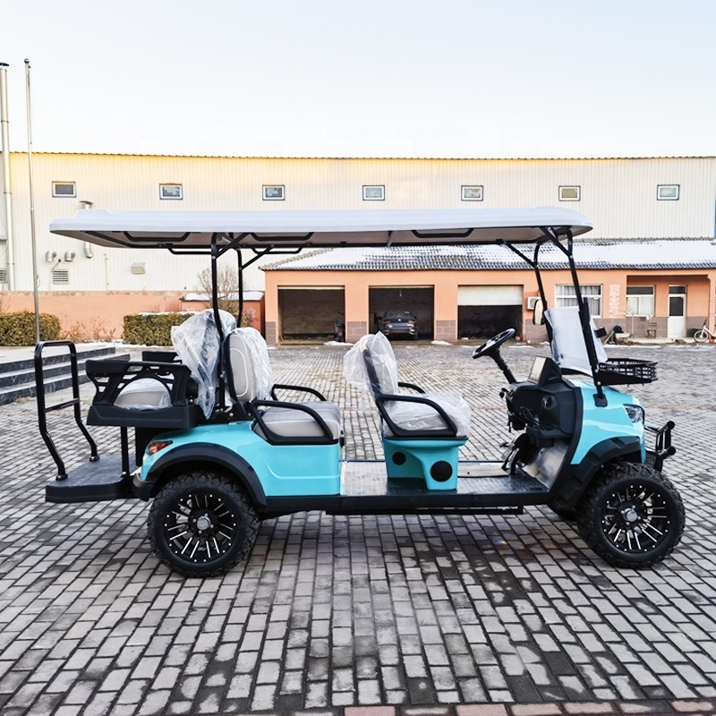 Free Shipping Cheap Price Off Road 48v 72v Lithium Battery Clubcar Ez Go Mini Icon Luxury Made China Electric 4 Seater Golf Cart