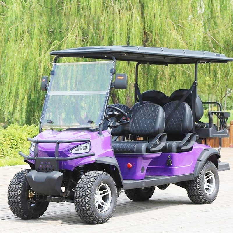 Modern 14 Passenger 5 Person 96 Volt Battery Powered Golf Cart Limo Electric 5 Seater Mit Strassenzulass For Sale