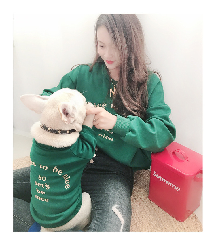 Puupy Dog Apparel Hoodie Human Pet Clothes autumn winter Sweatshirts matching dog and owner clothes outfits