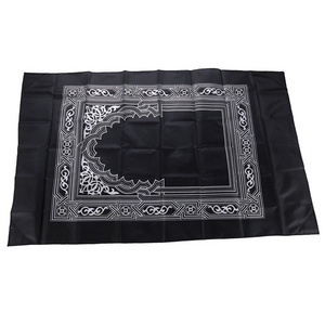 60*100cm Outdoor Portable Muslim Travel Prayer Mat Compass Pocket with Pouch Carry dust Bag Polyester