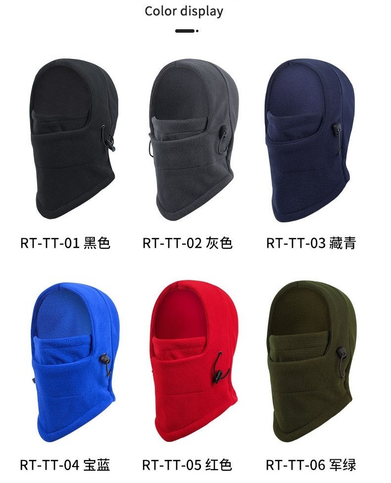 Kids Fleece Hood Snow Gear Winter Polar Hat Ski Face Mask Cover Warm Fleece Balaclava for Extreme Cold Weather