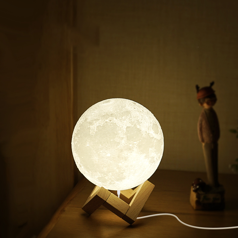 3D Moon Quran Speaker Light Portable Quran Speaker App Control Remote Small Moon Light Night Light With Blue-tooth