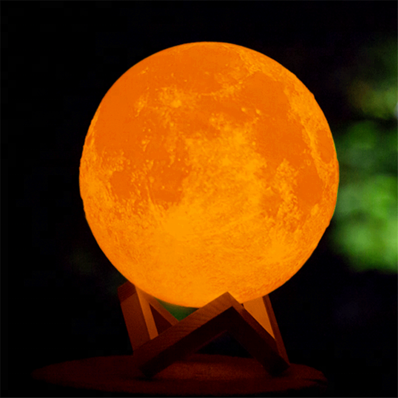 Yunlife Customized Desk Mini 3d Print Lantern Ball Floating Star Led Night Light Moon Lamp