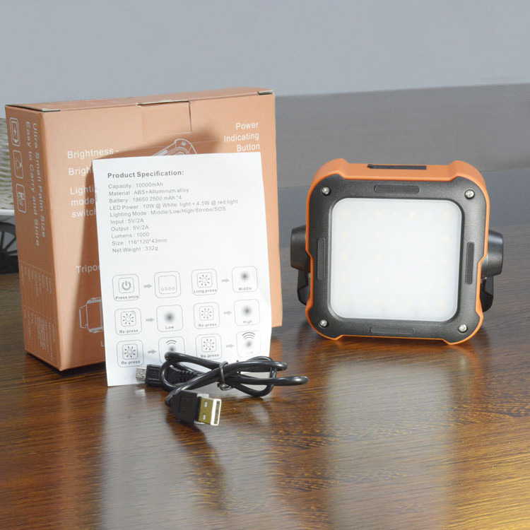 2 In 1 Cob Rechargeable Solar Camping light With Hand Lamp