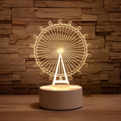 3d night light used in plug in night light for table lamp