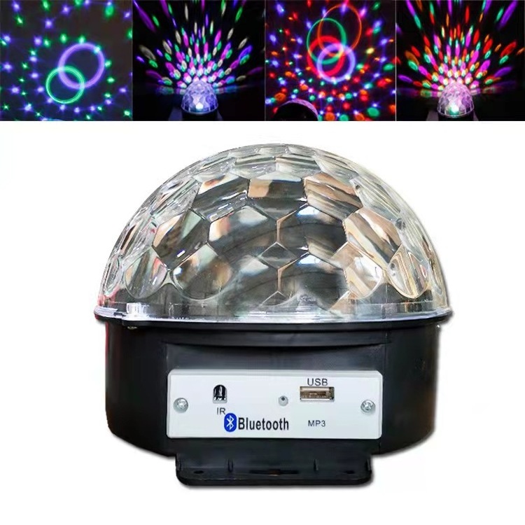 Sound Activated Stage Effect Light Lamp Laser Crystal Magic Ball Disco Party Club Speaker Rainbow  Disco Light