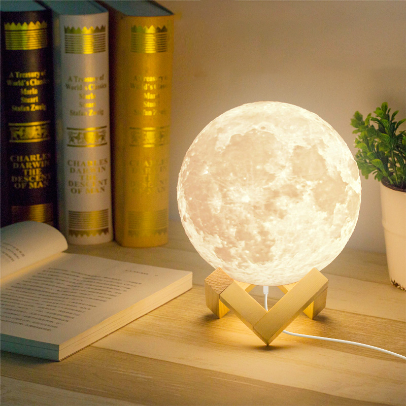 3D Moon Quran Speaker Light Portable Quran Speaker App Control Remote Small Moon Light Night Light With Blue-tooth