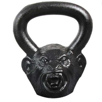 Hot Sale Gym Equipment Monkey Head Kettlebell Fitness Exercise Black Cast Iron Kettlebell Set