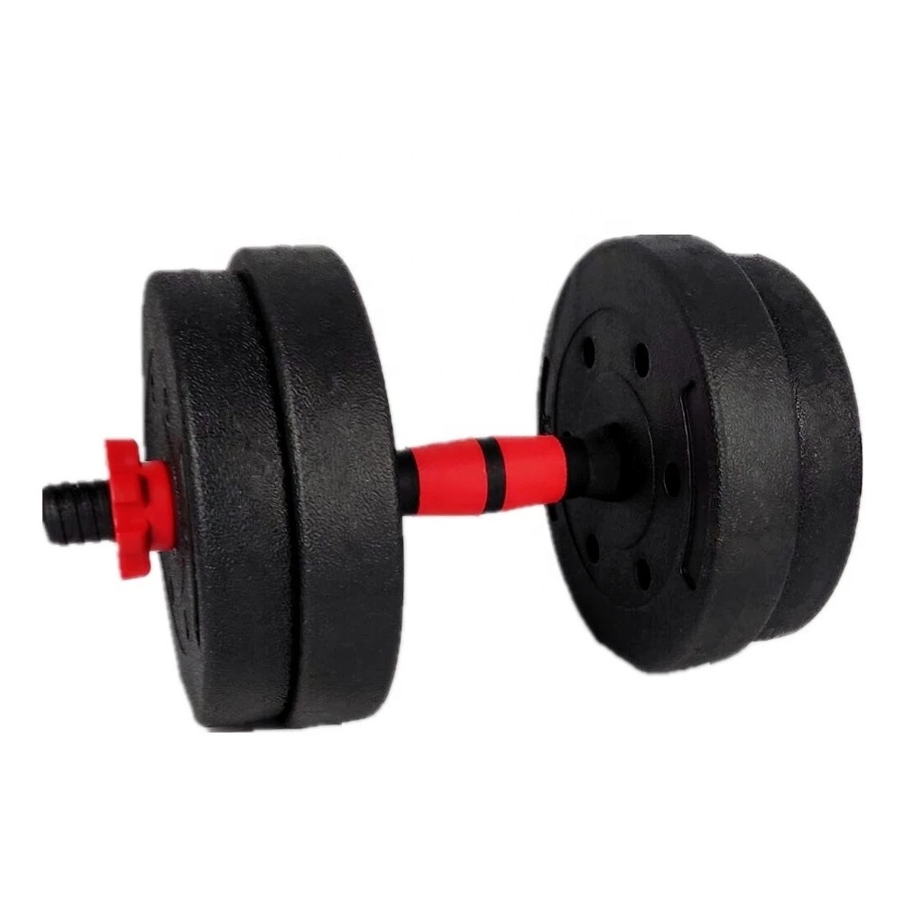 Cement Dumbbell Set Home Gym Sports Equipments New Design Gym Dumbbells Black Carton Plastic Men Customized 20 Sets RXK-YL0013