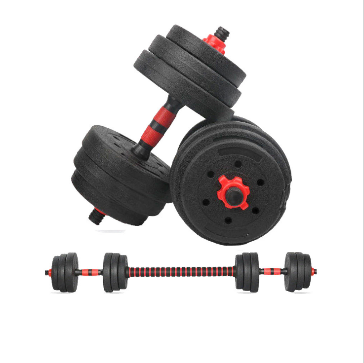 Multi-Shape 2 in 1 Barbell Dumbbells Exercise 10KG 15KG 20KG 30KG 40KG Cement Dumbbell Set